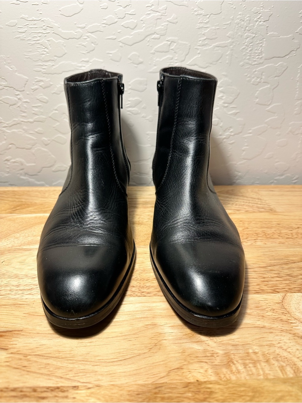 Bruno Magli Black Leather Chelsea Boots